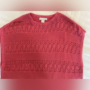 Garnet Hill Kids pointelle sleeveless summer sweater